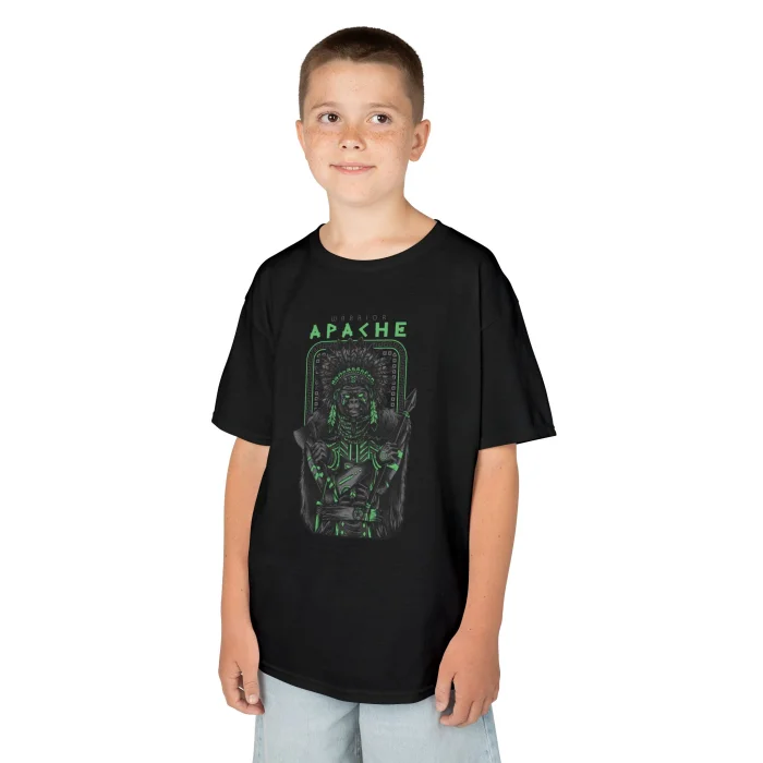 T-shirt Dziecięcy z nadrukiem Apache Warrior